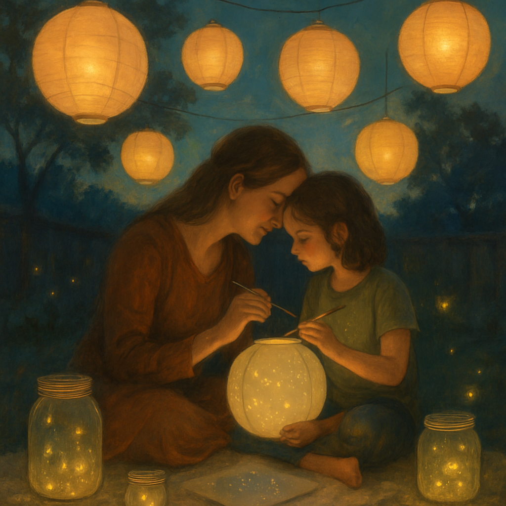 Lanterns Of Our Little Universe paint by diamond