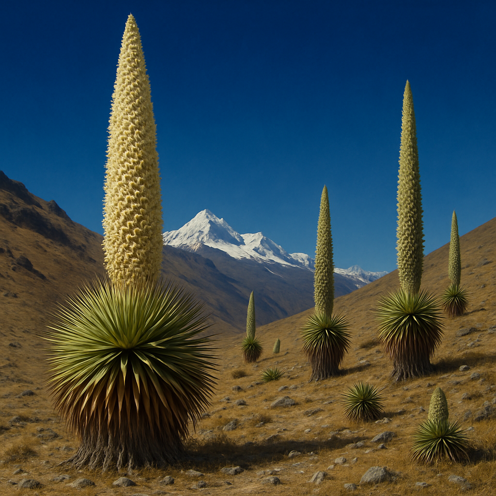 Puya Raimondii King Of The Andes Bloom Paint by diamonds art