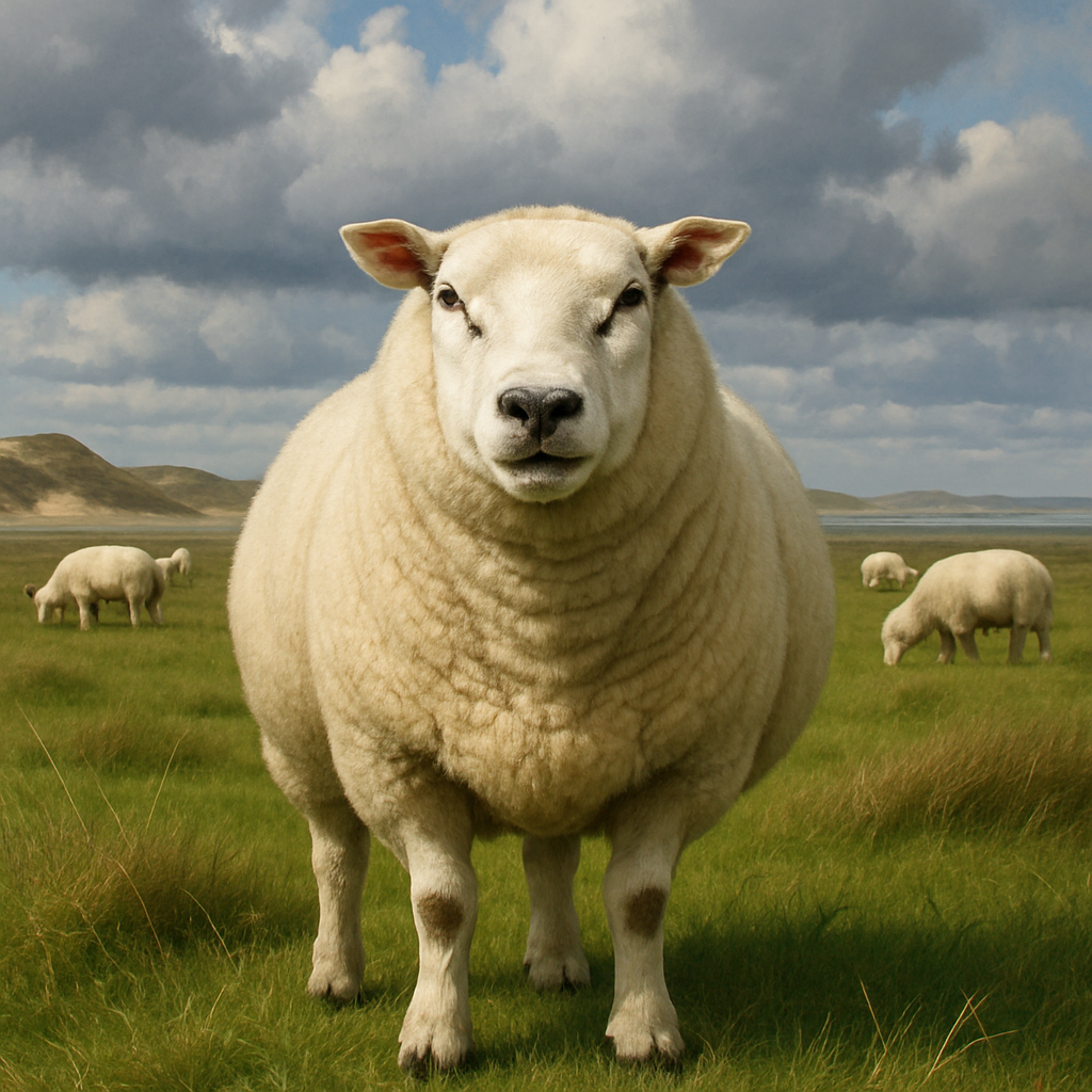 Texel Sheep Netherlands diamond painting