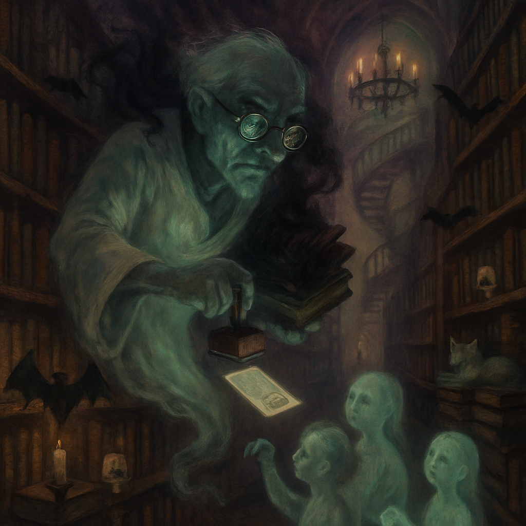 Haunted Library Of Borrowed Shadows paint by diamonds
