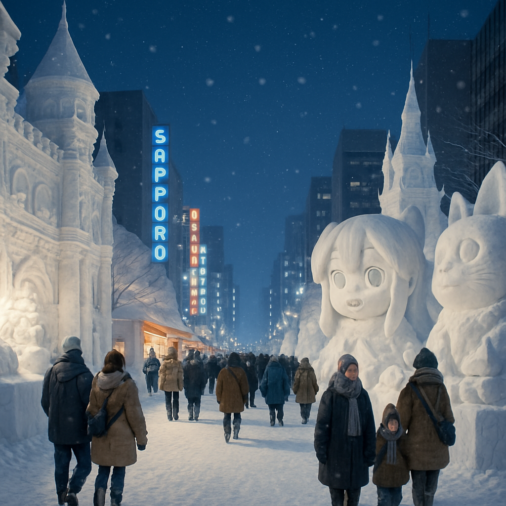 Sapporo Snow Festival Japan diamond painting