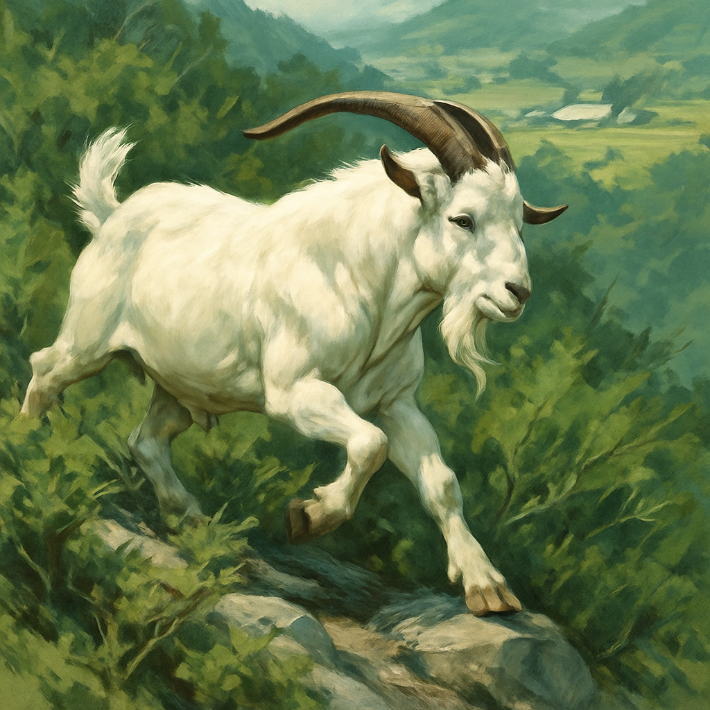 Kiko Goat New Zealand paint by color