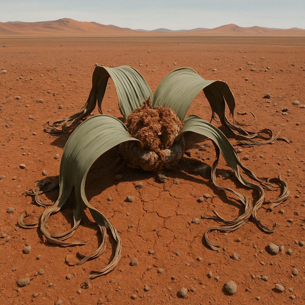 Welwitschia Mirabilis Longevity In The Namib paint by color