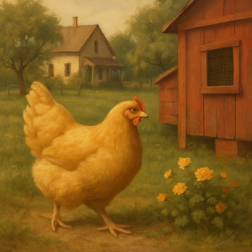 Orpington Chicken United Kingdom paint by color