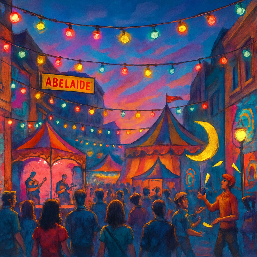 Adelaide Fringe Festival Australia paint by color