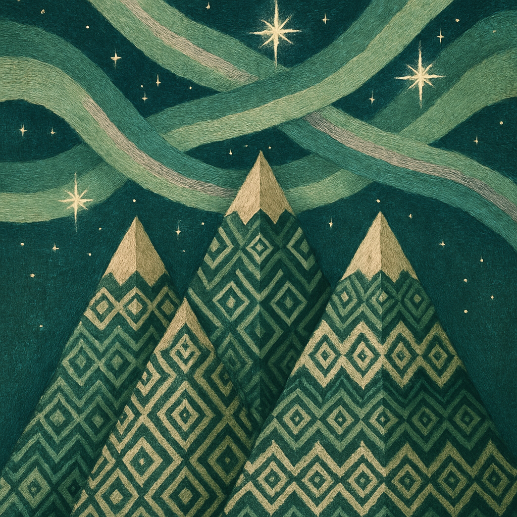 Aurora Mountain Loom Paint by diamonds art