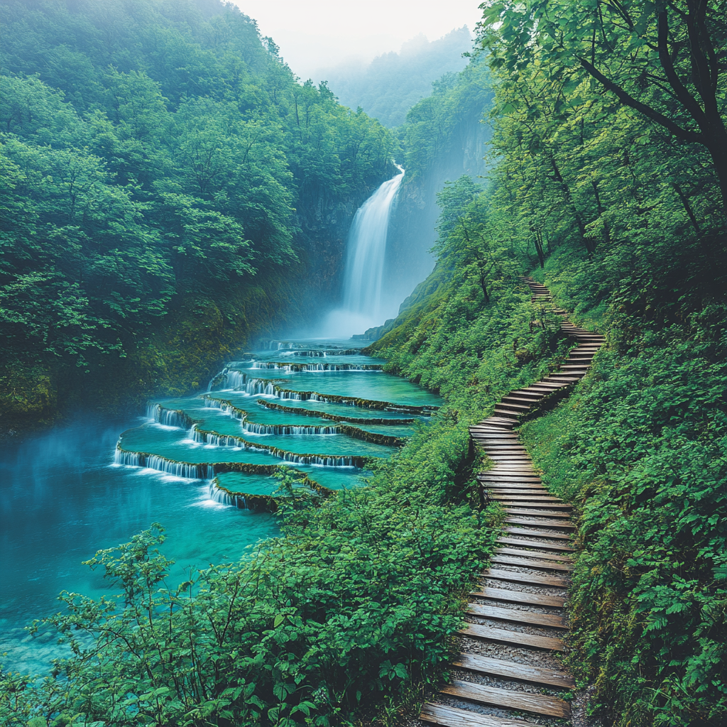 Plitvice Lakes National Park Croatia diamonded painting kits