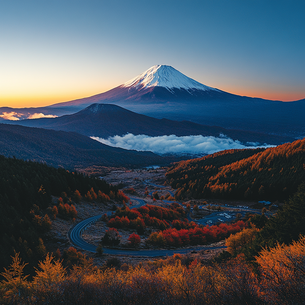 Mount Fuji Fifth Station Japan Painting by diamonds kit