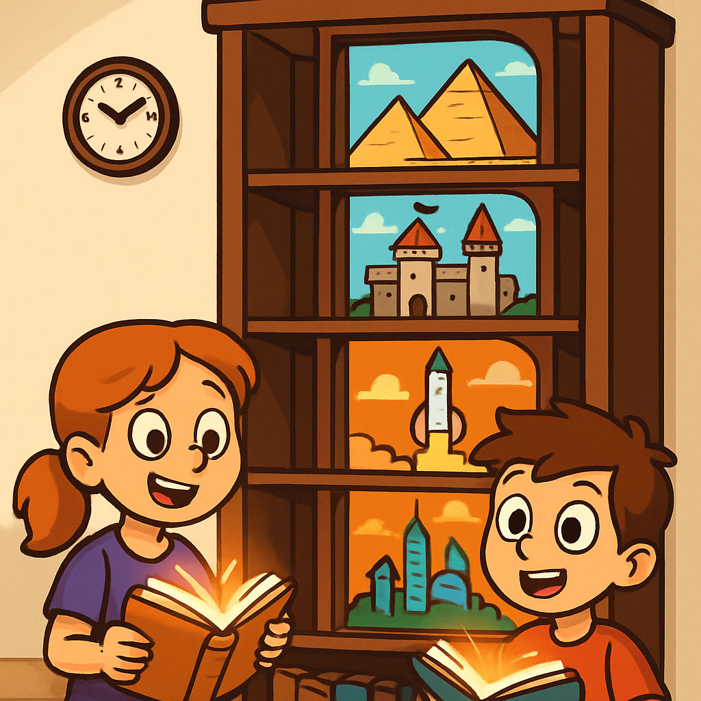 Library Time Traveling Bookshelf paint by diamond