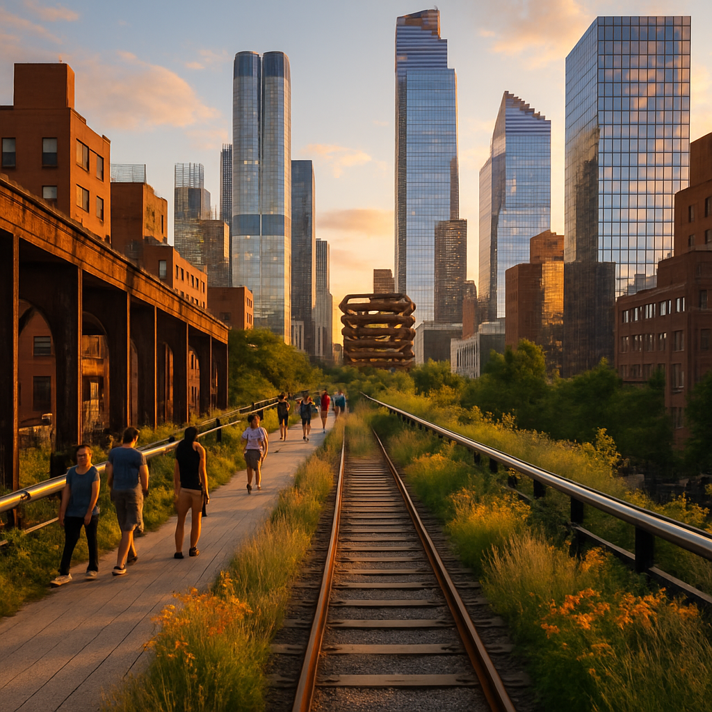 High Line And Hudson Yards New York diamond painting