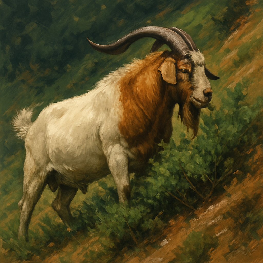 Kiko Goat New Zealand Painting by diamonds kit