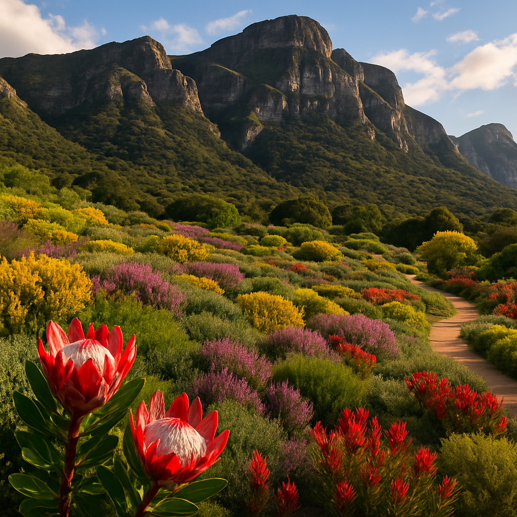Kirstenbosch National Botanical Garden Fynbos Slopes painting diamond kit