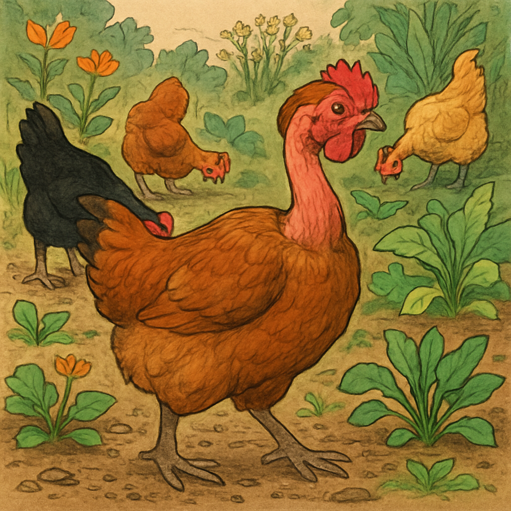 Naked Neck Chicken Transylvania Region DIY paint by diamonds