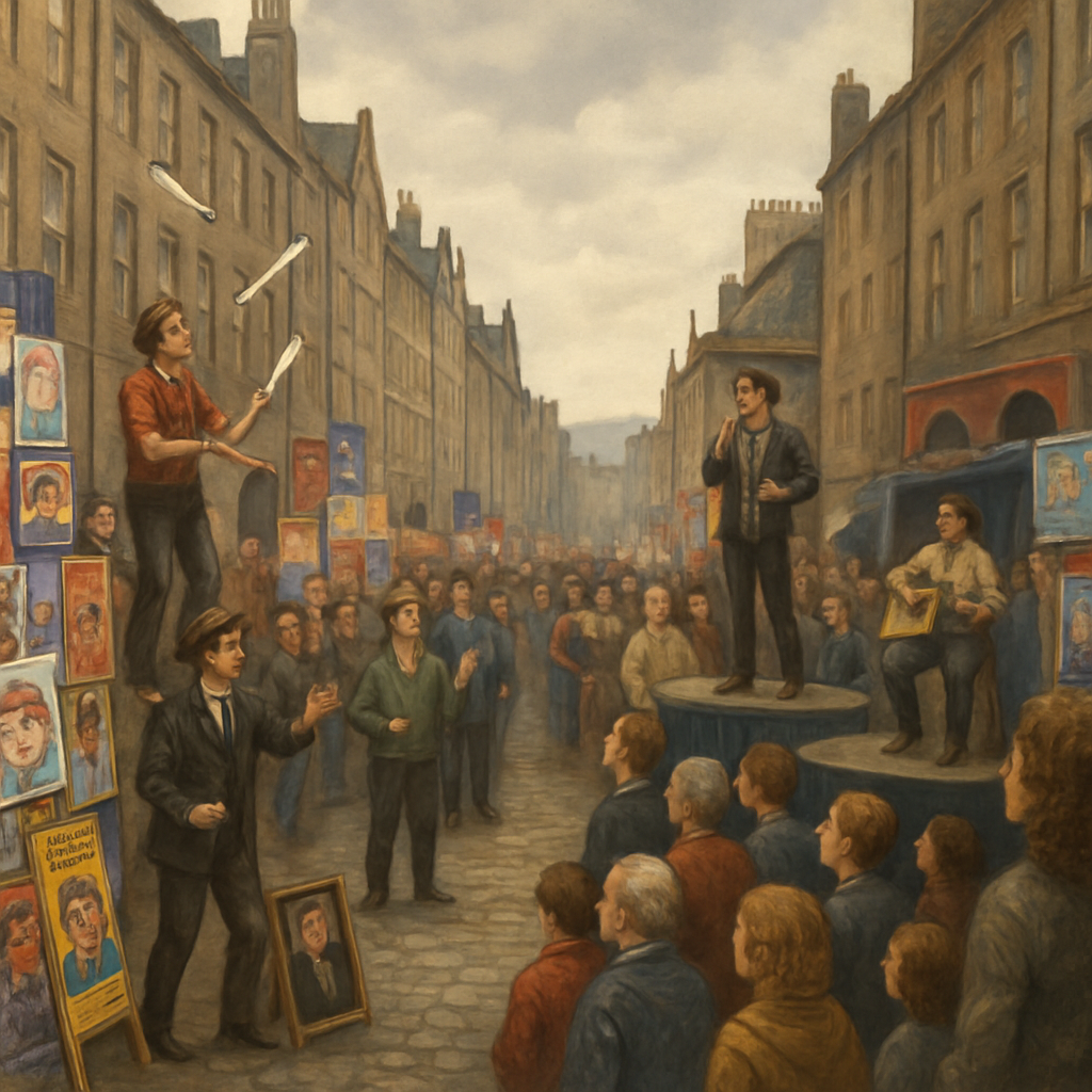 Edinburgh Festival Fringe Edinburgh Scotland paint by color