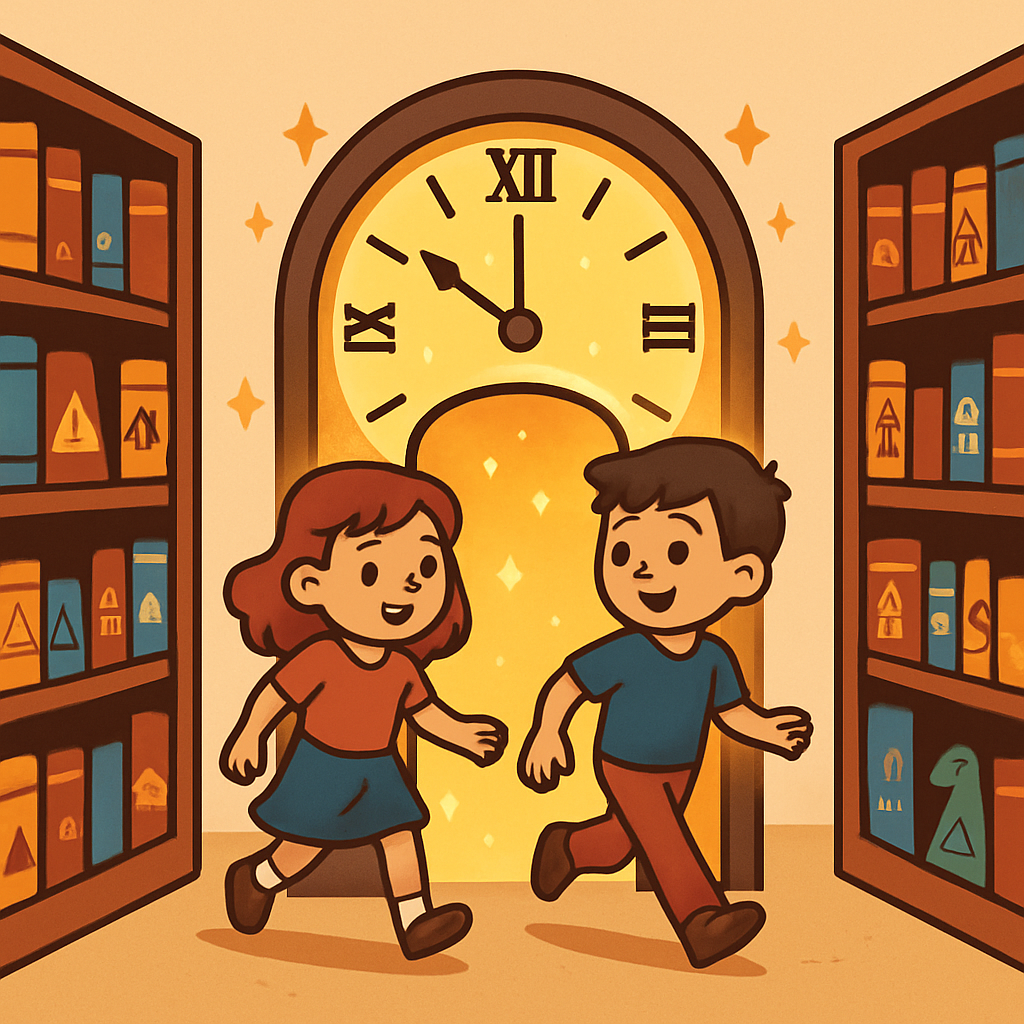 Time Traveling Library Of Ancient Books paint by color
