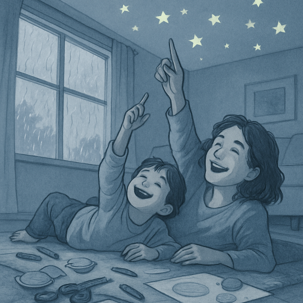 Rainy Day Constellations On The Living Room Floor Painting by diamonds kit