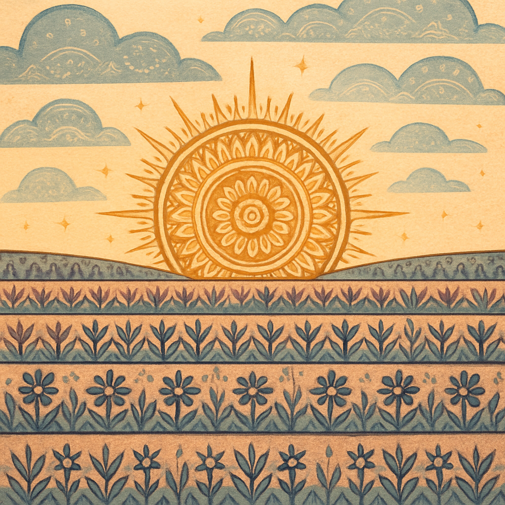 Sunrise Over Star Sown Prairie paint by diamond