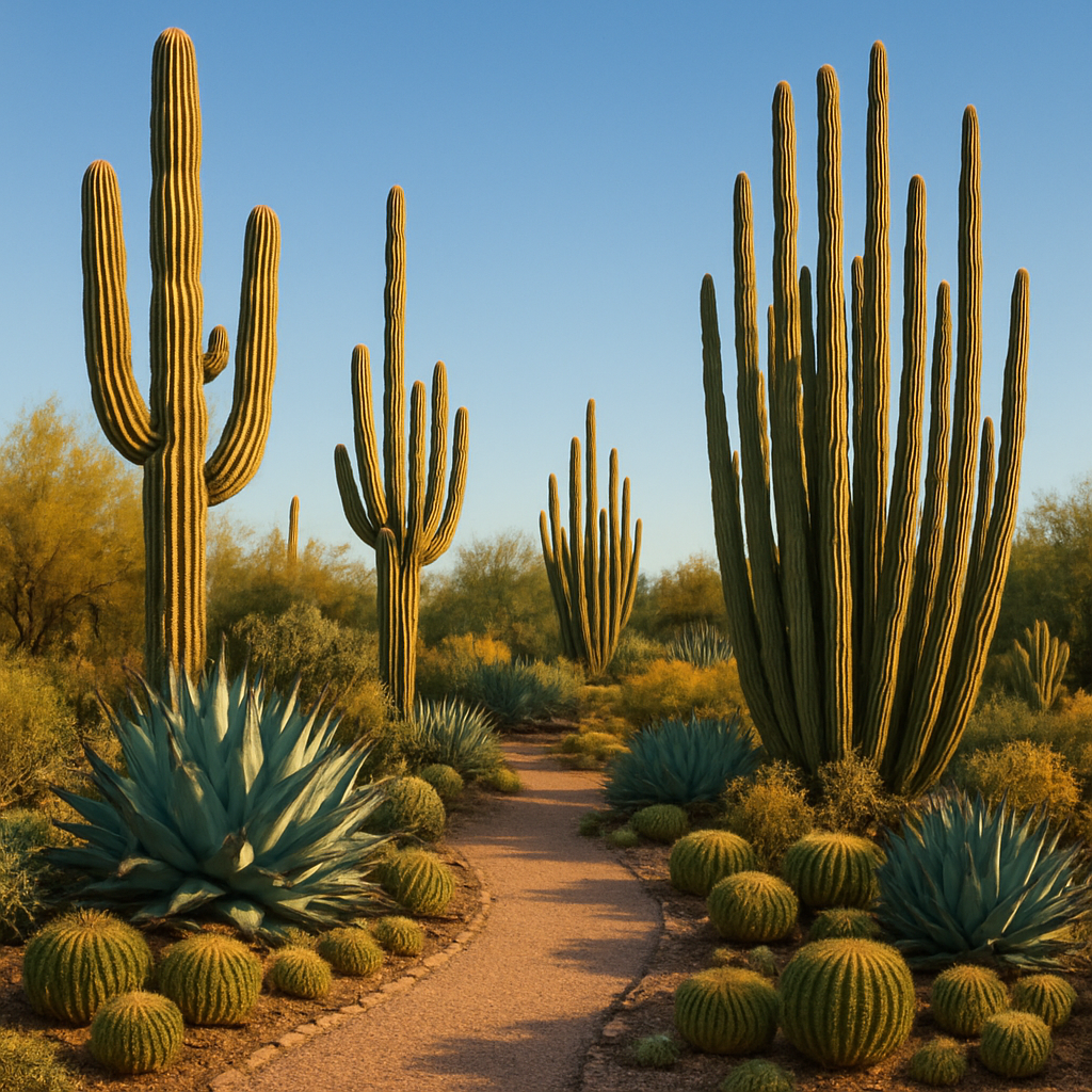 Desert Botanical Garden Cactus Vista Paint by diamonds art