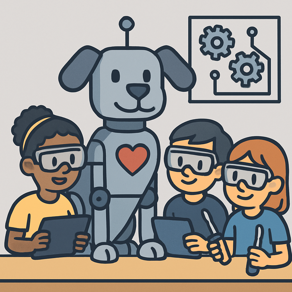 Robotics Club Rescue Dog Paint by diamonds kits