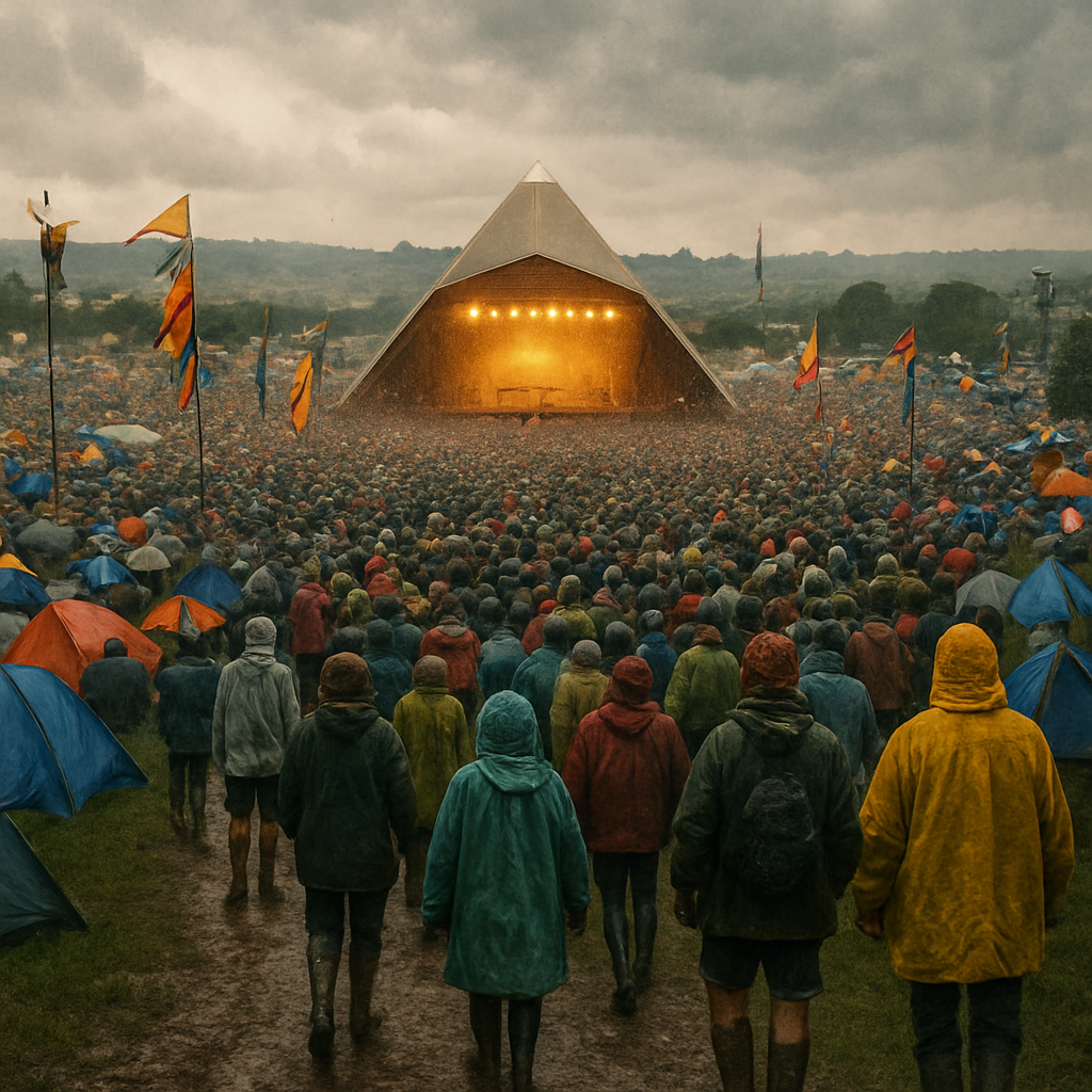 Glastonbury Music Festival Somerset England paint by diamond