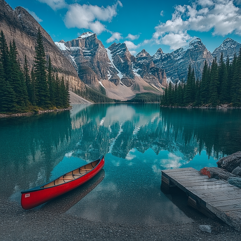Banff Lakeside Vista Canada painting diamond kit