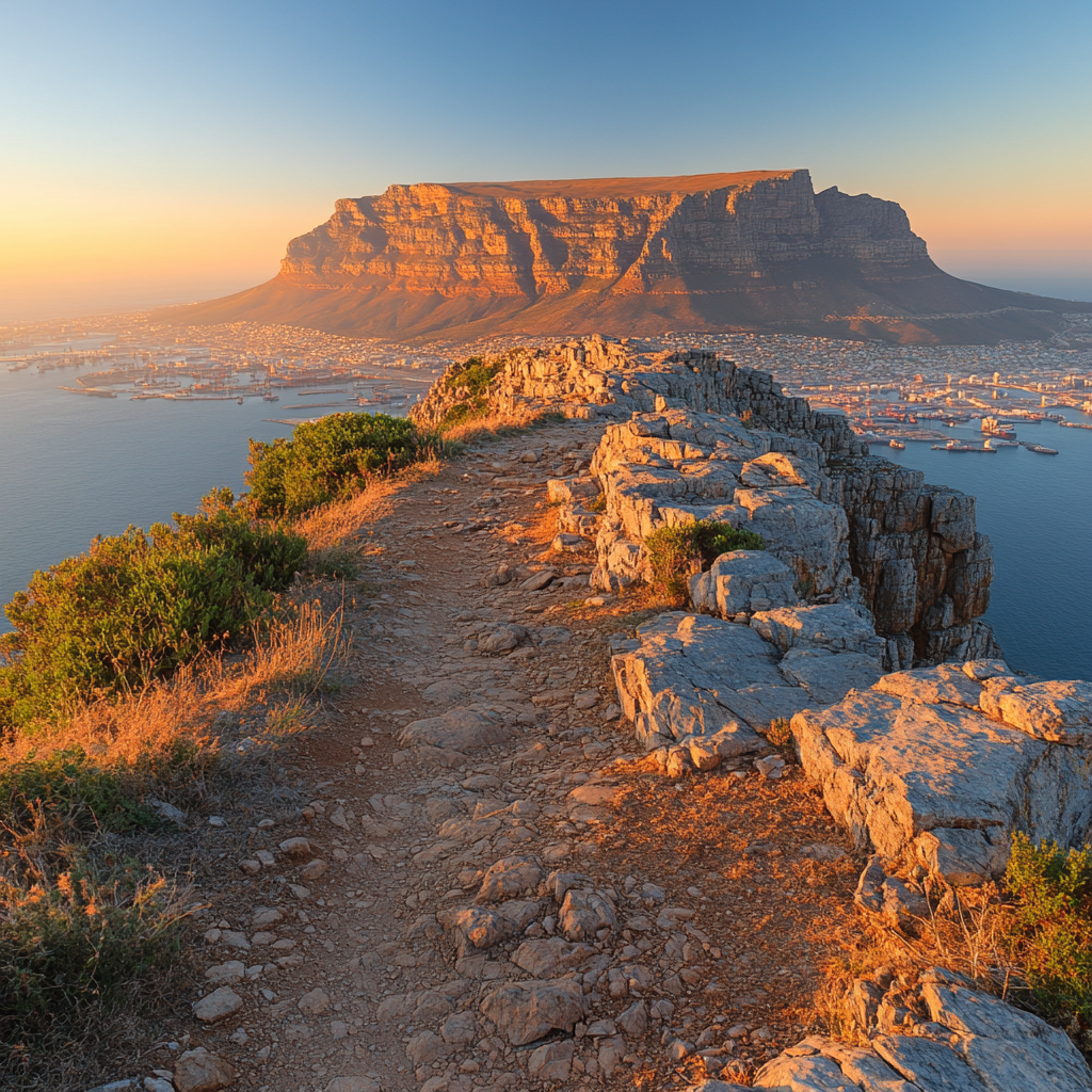 Table Mountain Cape Town South Africa Paint by diamonds kits