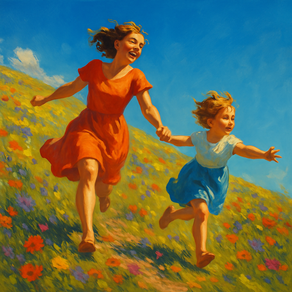 Wildflower Footprints On The Hill Of Laughter painting diamond kit