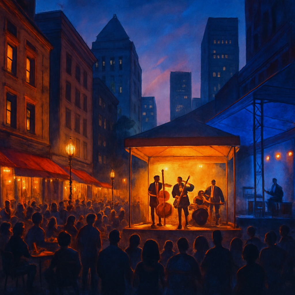Montreal International Jazz Festival Canada paint by diamonds