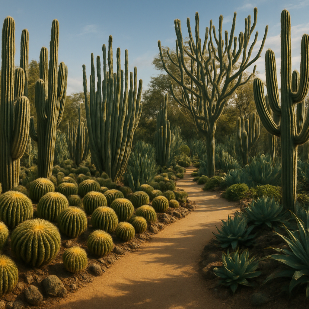 Huntington Desert Garden Cactus Canyon paint by diamonds