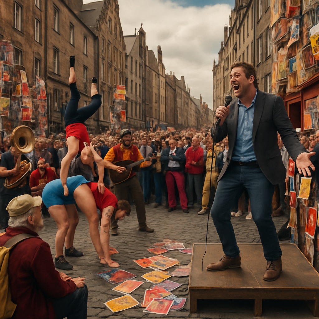 Edinburgh Festival Fringe Scotland Painting by diamonds kit