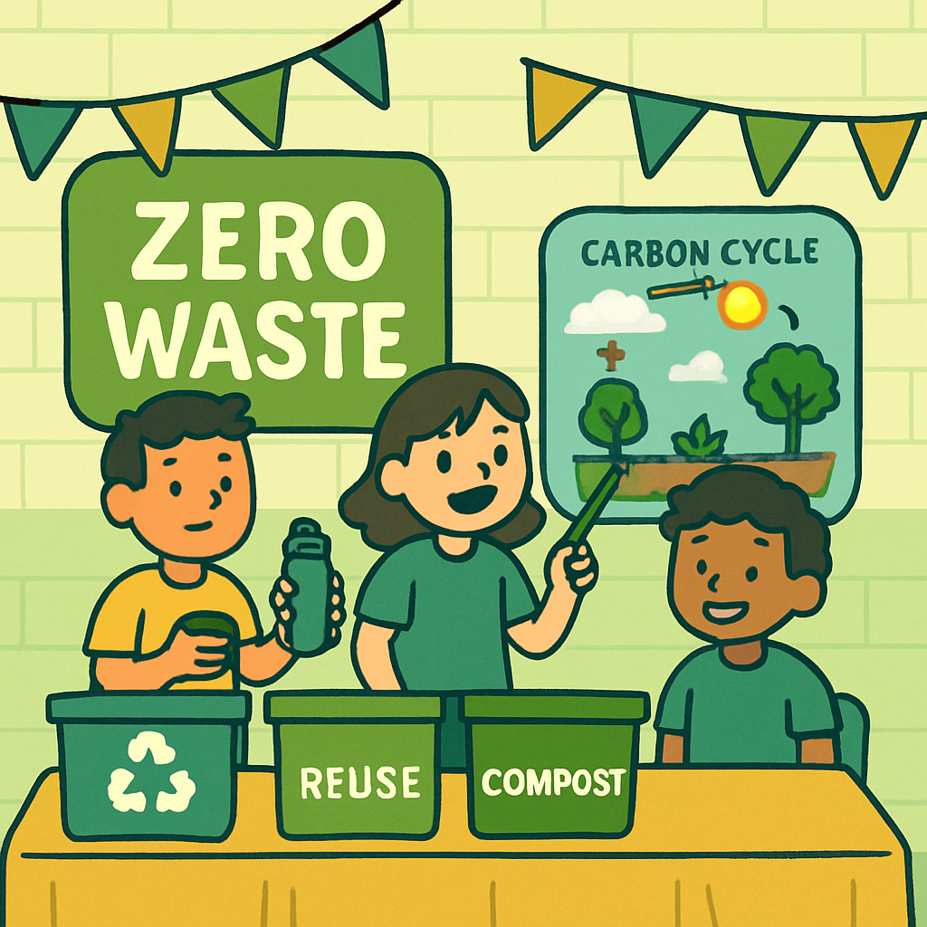 ZeroWaste Science Fair Booth Paint by diamonds kits