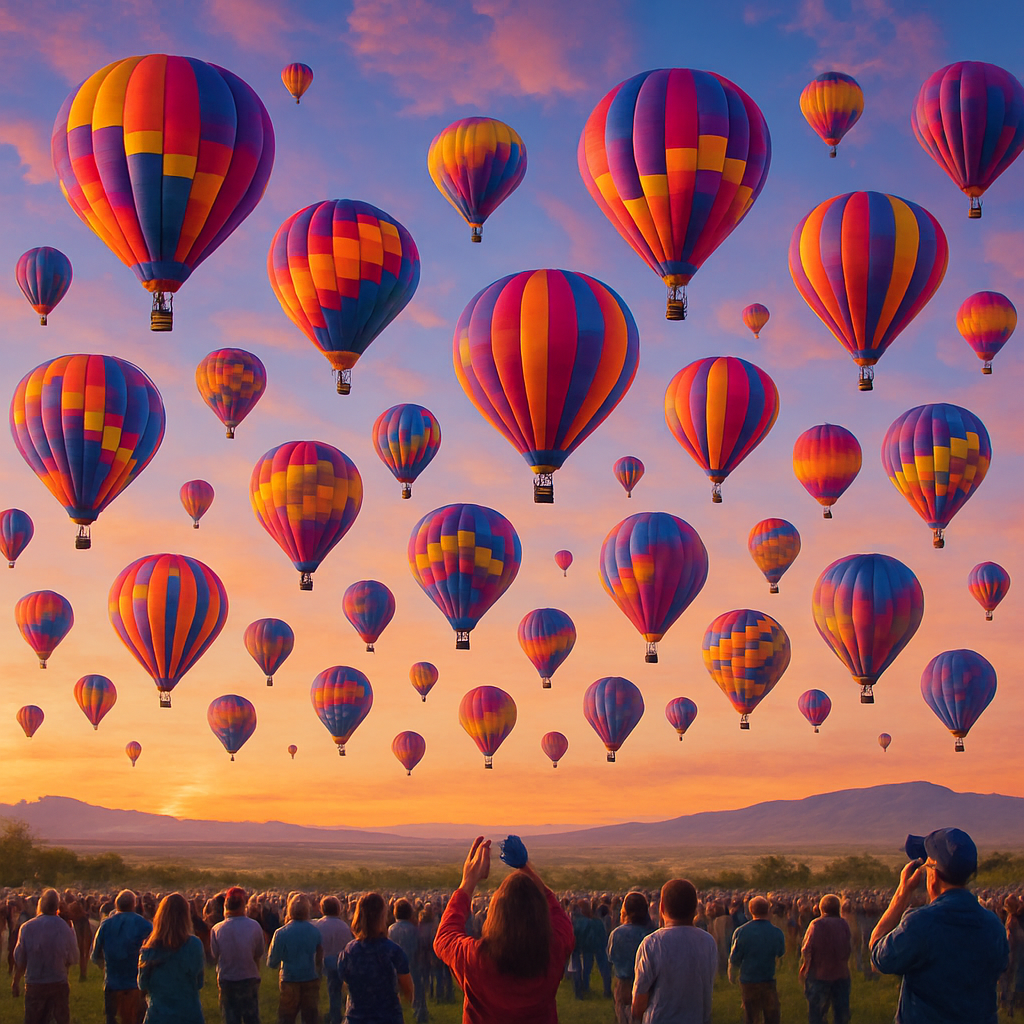 Albuquerque International Balloon Fiesta Albuquerque USA paint by color
