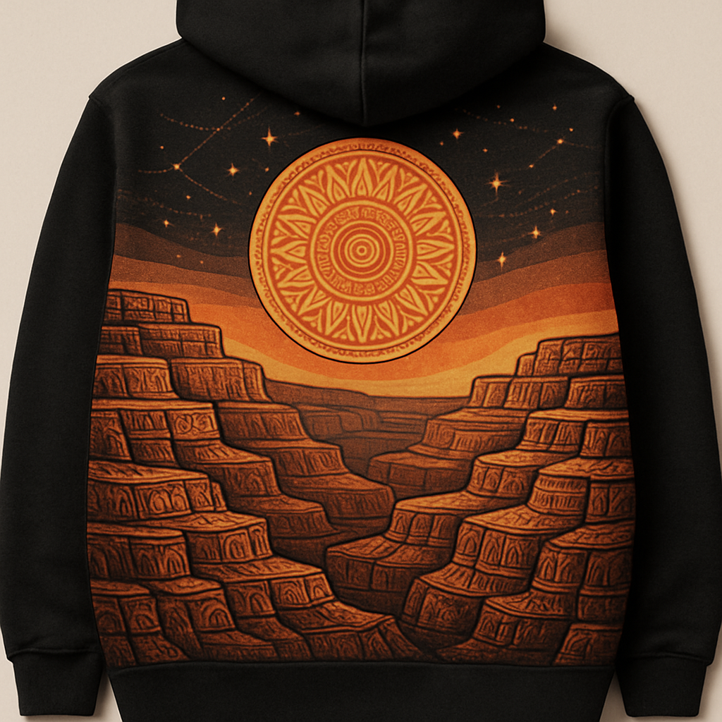 Sun Glyphs Over Desert Canyon painting diamond kit