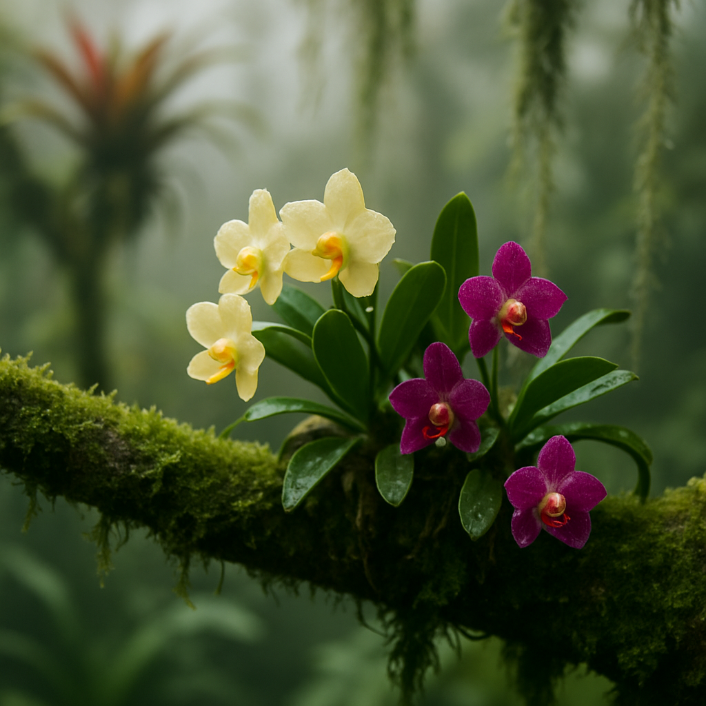 Monteverde Orchid Garden Close Study paint by diamond