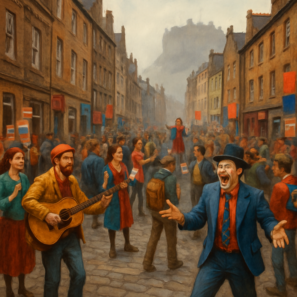 Edinburgh Festival Fringe Edinburgh Scotland Paint by diamonds art
