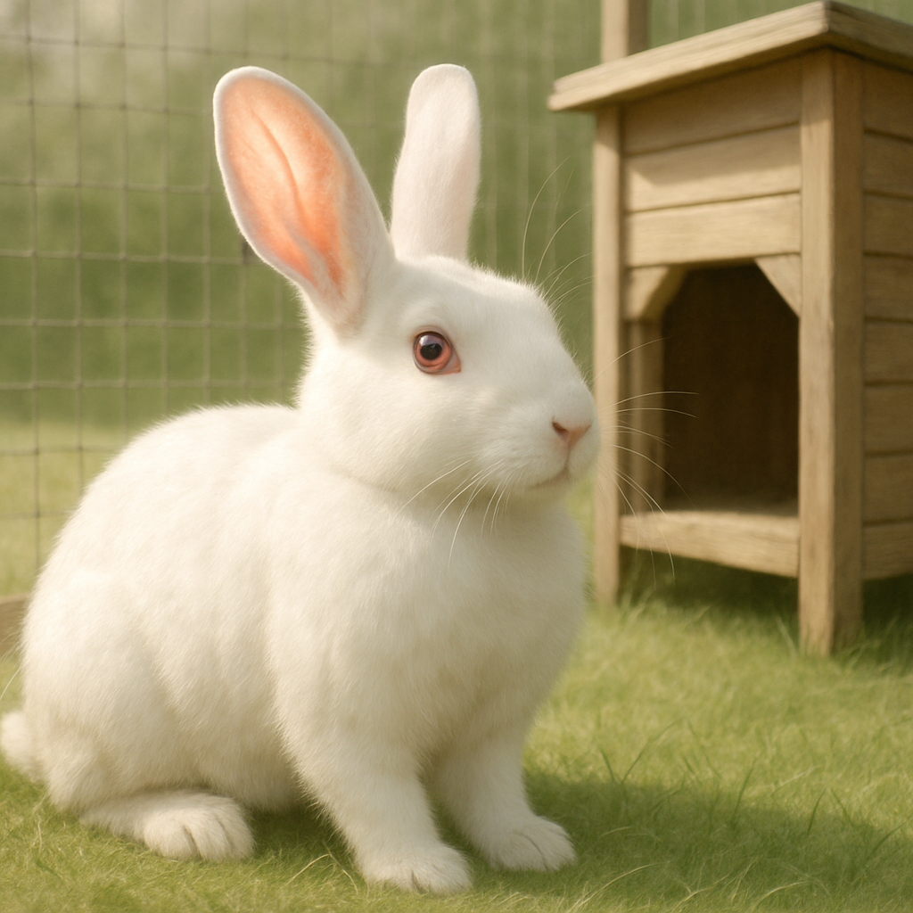 New Zealand White Rabbit New Zealand Paint by diamonds art