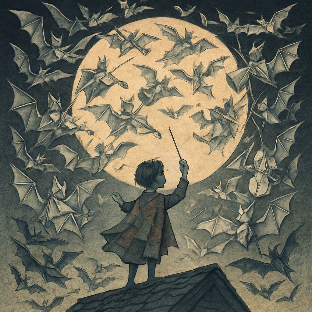 Moonlit Orchestra Of The Paper Bats painting diamond kit