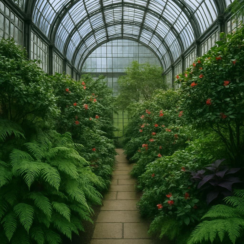 Royal Botanic Garden Edinburgh Glasshouses Painting by diamonds kit