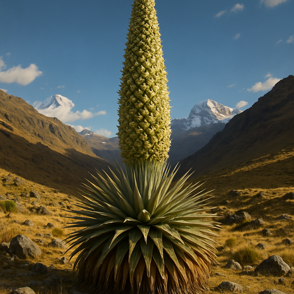 Puya Raimondii Queen Of The Andes diamonded painting kits
