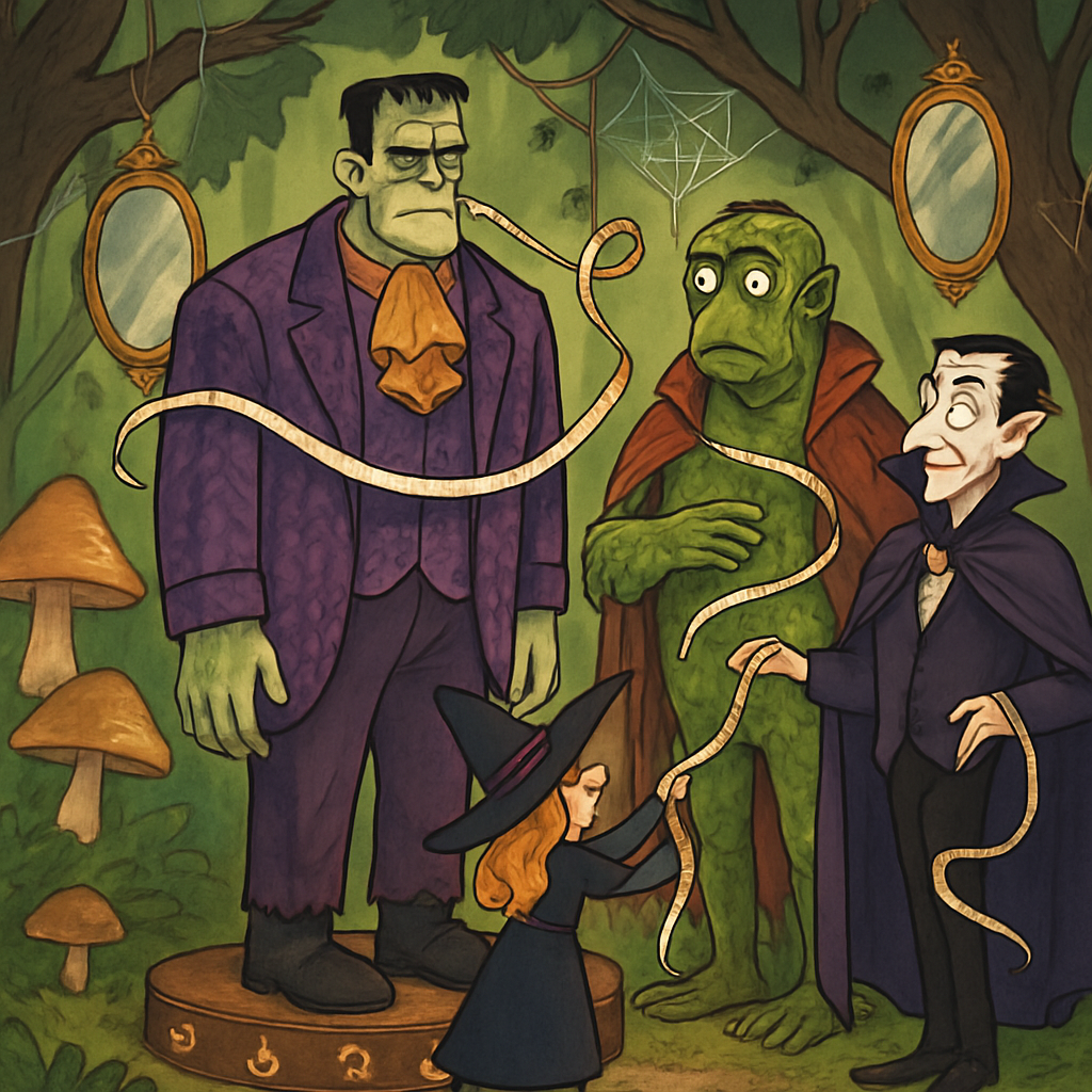 Moonlit Costume Fitting For Monsters painting diamond kit