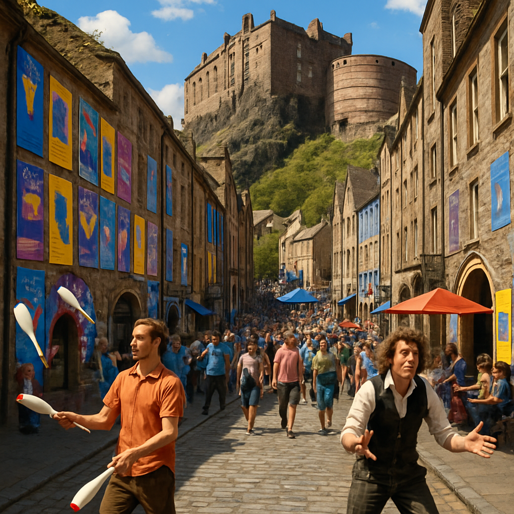 Edinburgh Festival Fringe Scotland DIY paint by diamonds