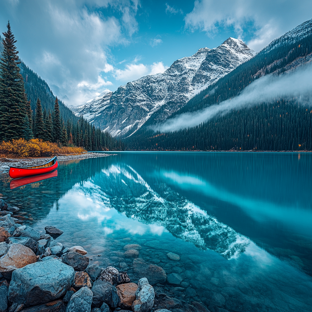 Lake Louise Banff National Park painting diamond kit