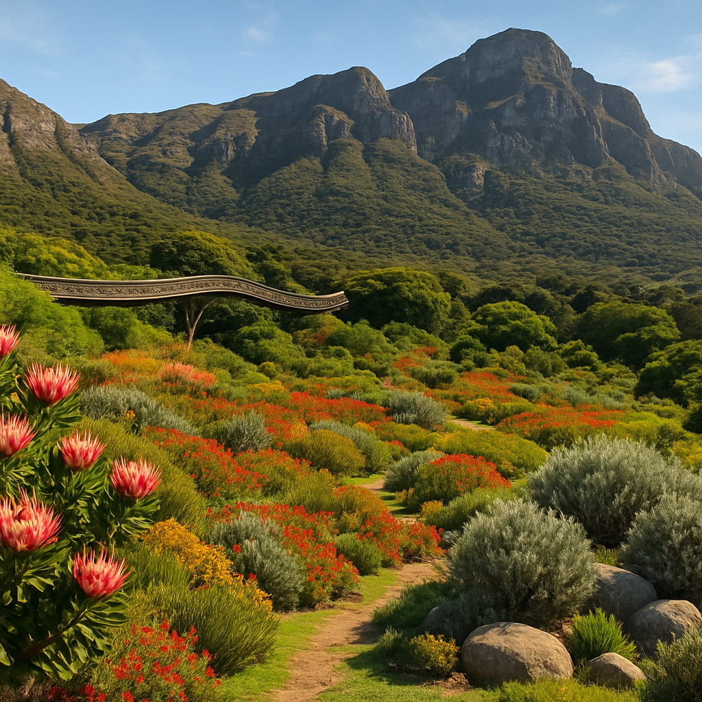 Kirstenbosch National Botanical Garden South Africa paint by color