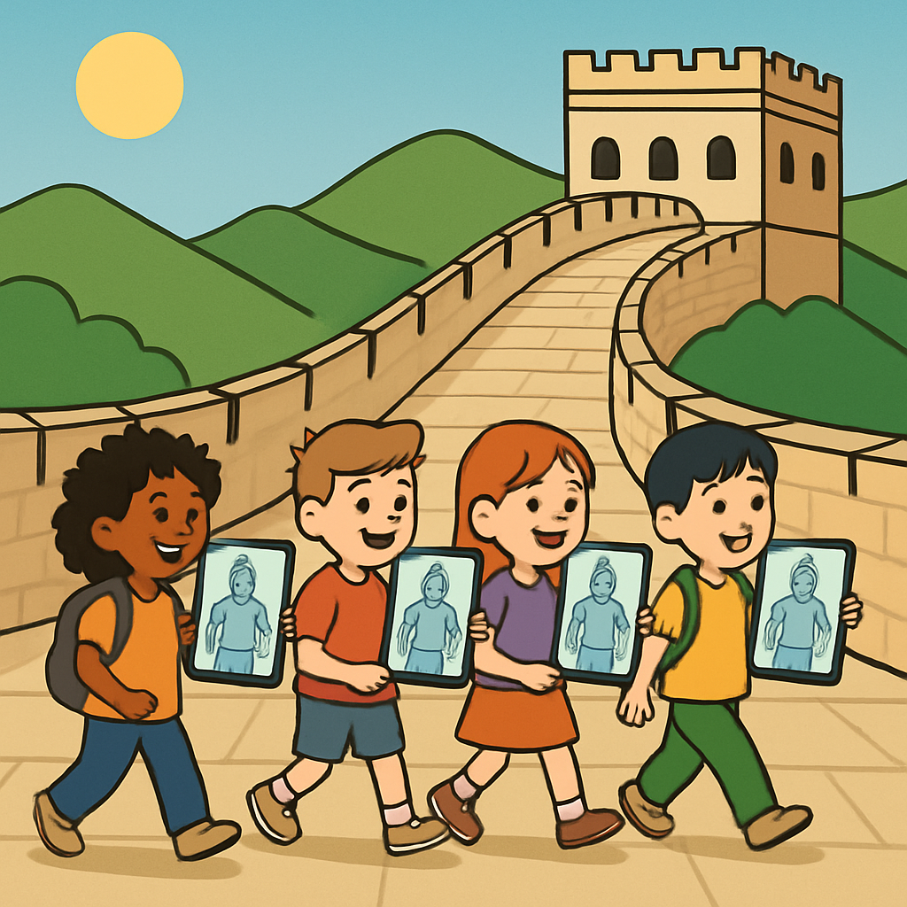 Great Wall Time Travel Hike paint by color