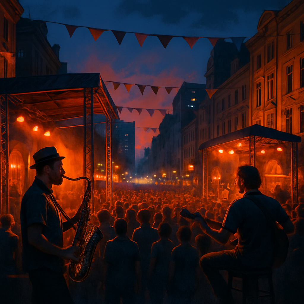 Montreal International Jazz Festival Canada paint by diamonds