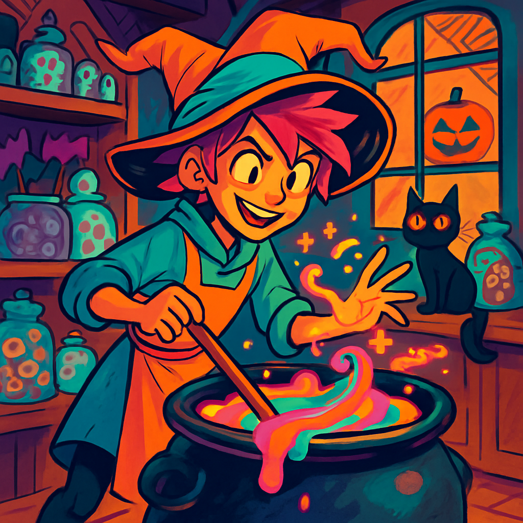 Candy Alchemist In The Haunted Sweetshop diamond painting