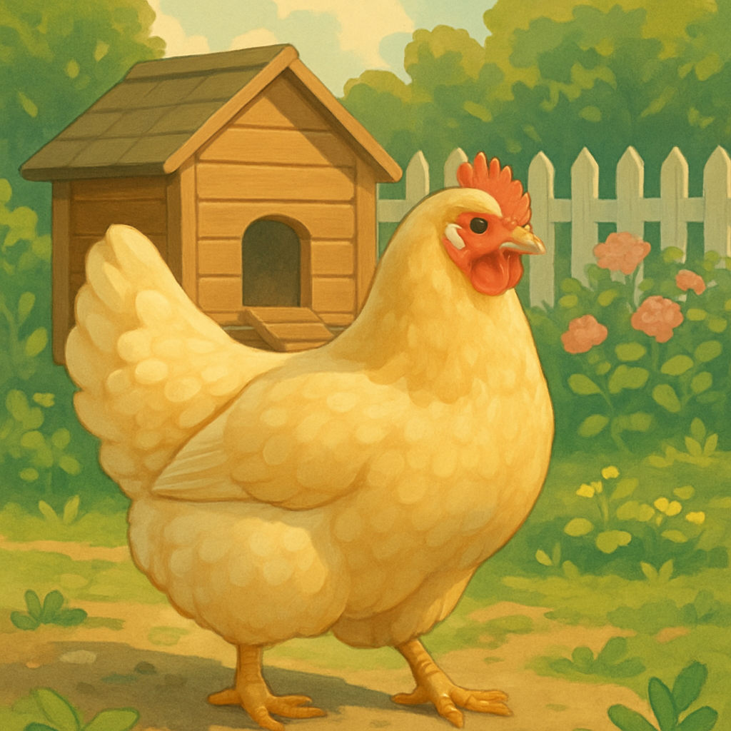 Orpington Chicken English Garden Coop Paint by diamonds kits