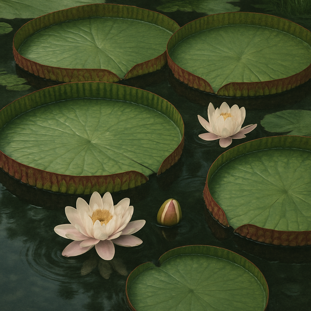 Giant Water Lily Victoria Amazonica Amazon Basin paint by color