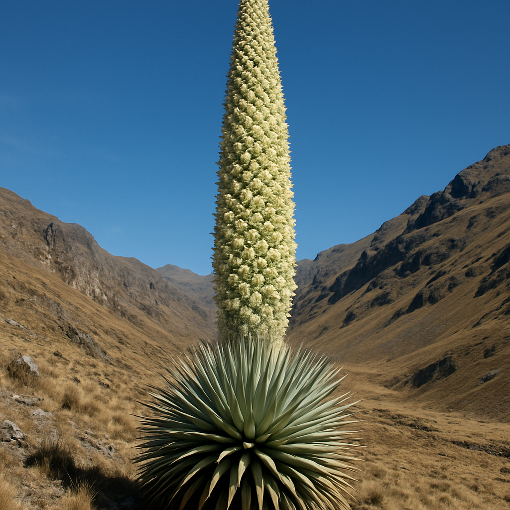 Puya Raimondii Queen Of The Andes Painting by diamonds kit
