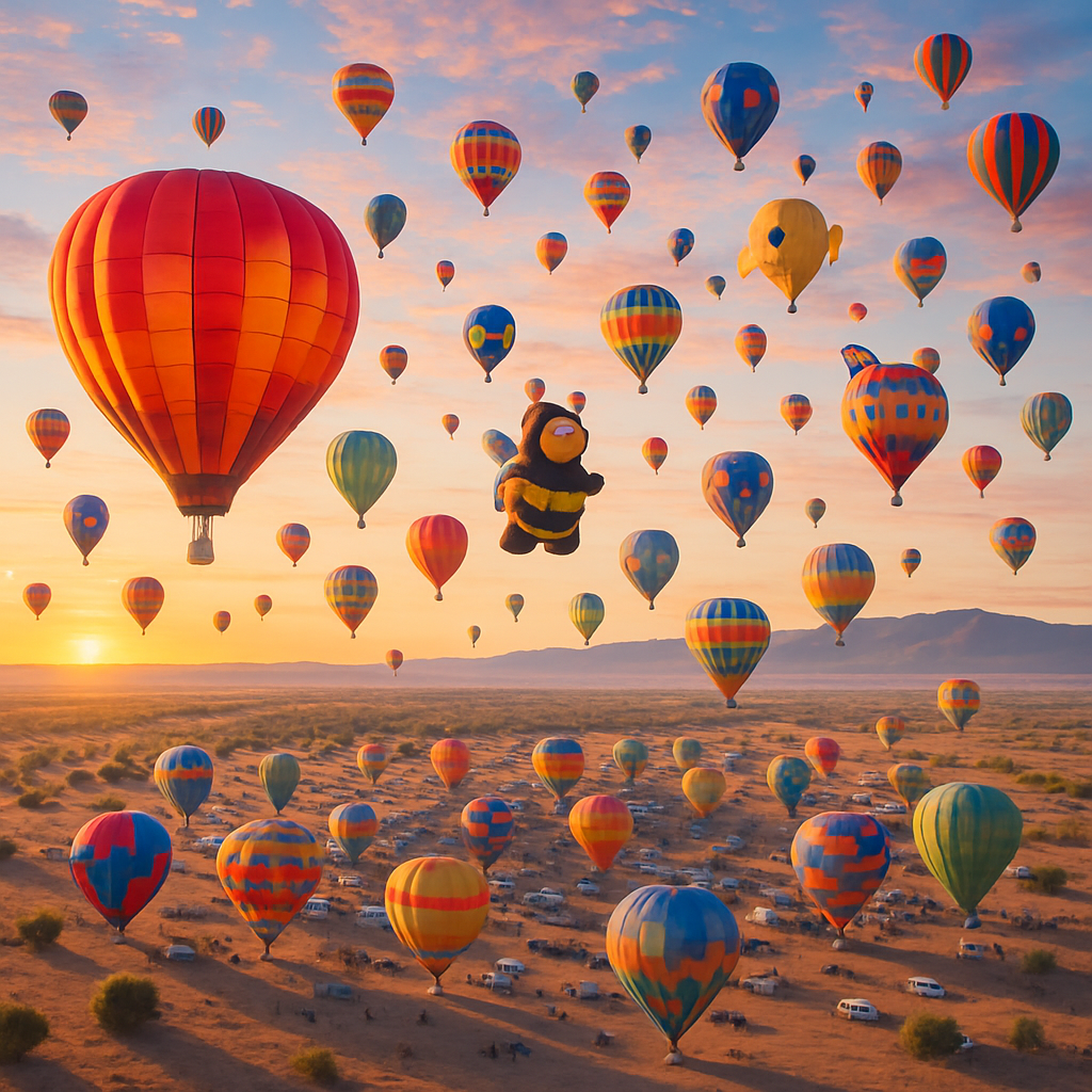 Albuquerque International Balloon Fiesta USA Paint by diamonds art